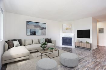 Living Room  With TV at Bella Vista, Tacoma, 98409